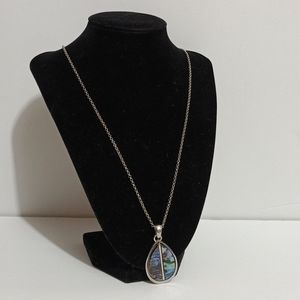 Lia Sophia Mother of Pearl and Abalone Shell Necklace